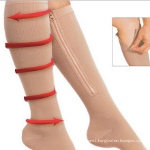 Hot selling amazon compression socks with zipper